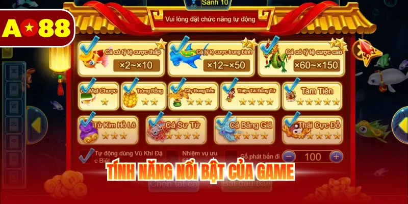 Tính năng nổi bật của game